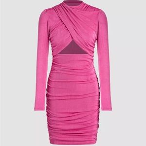 Cider midi pink dress one use only
